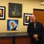 Paul Audibert expose à la bibliothèque