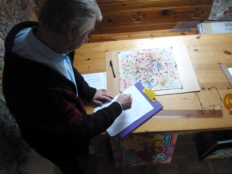 Jean-Marie Delzenne dans son atelier