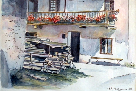 Jean-Marie Delzenne dans son atelier