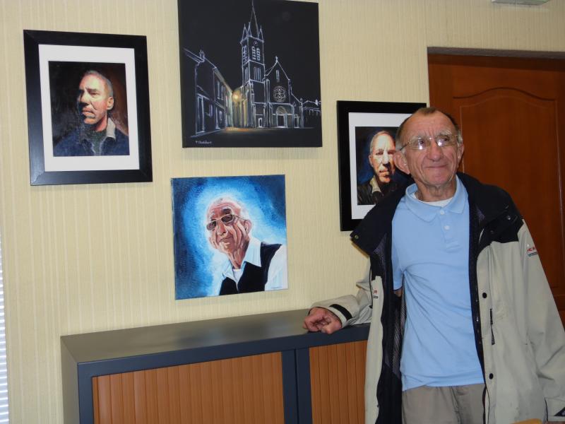 Paul Audibert expose à la bibliothèque