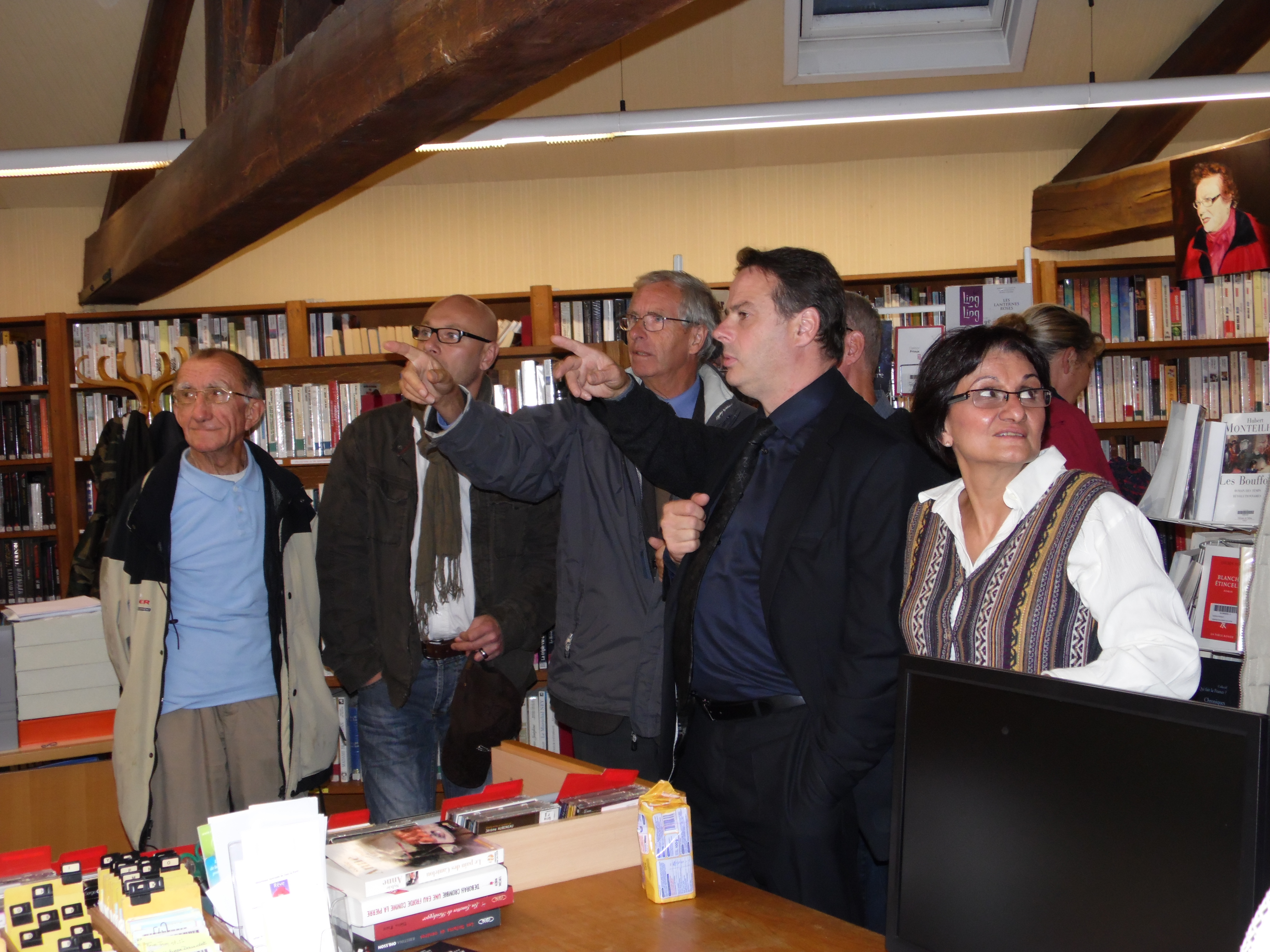 Paul Audibert expose à la bibliothèque