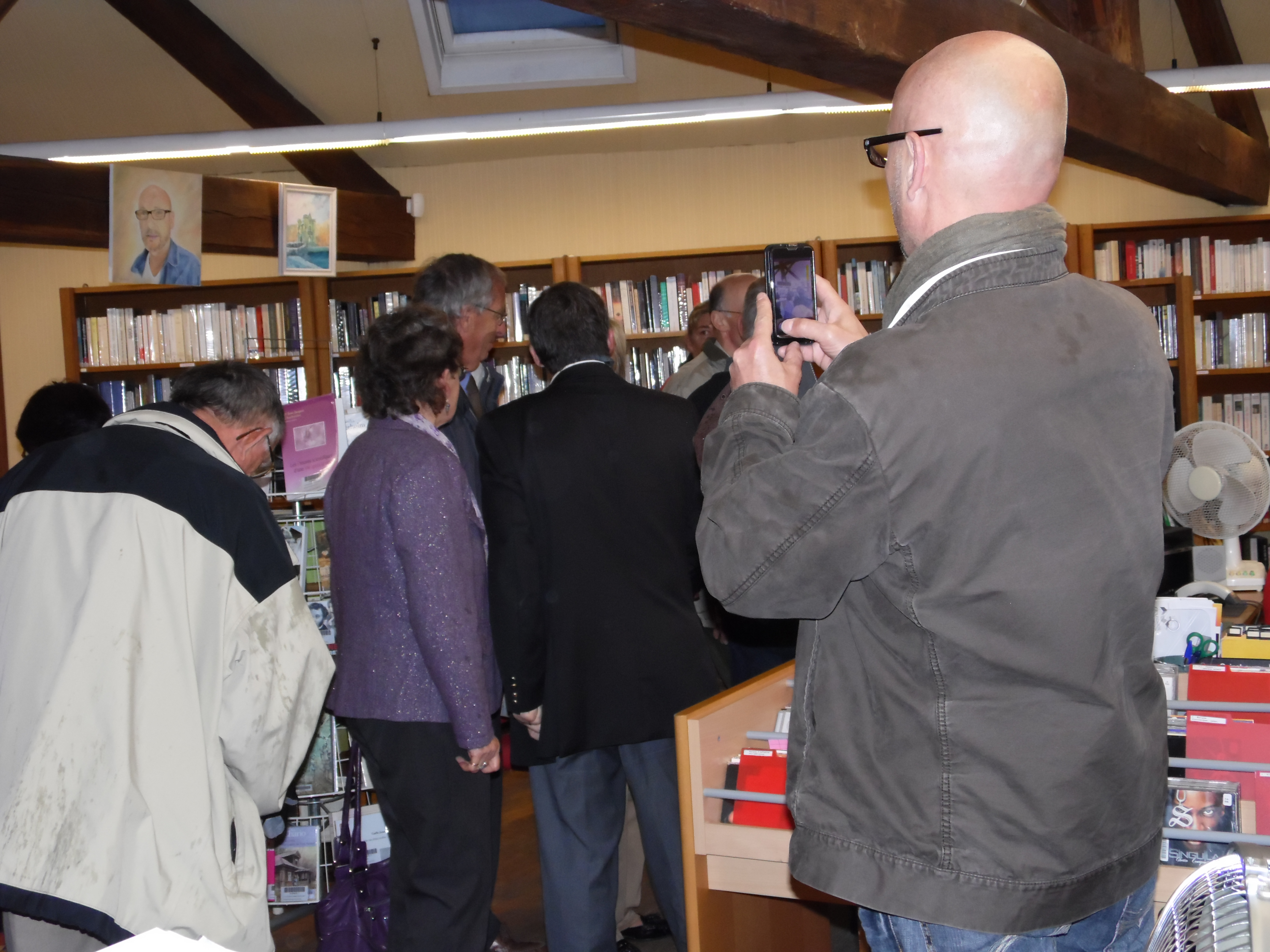 Paul Audibert expose à la bibliothèque