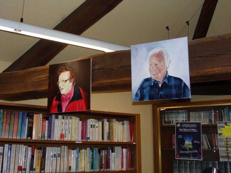 Paul Audibert expose à la bibliothèque