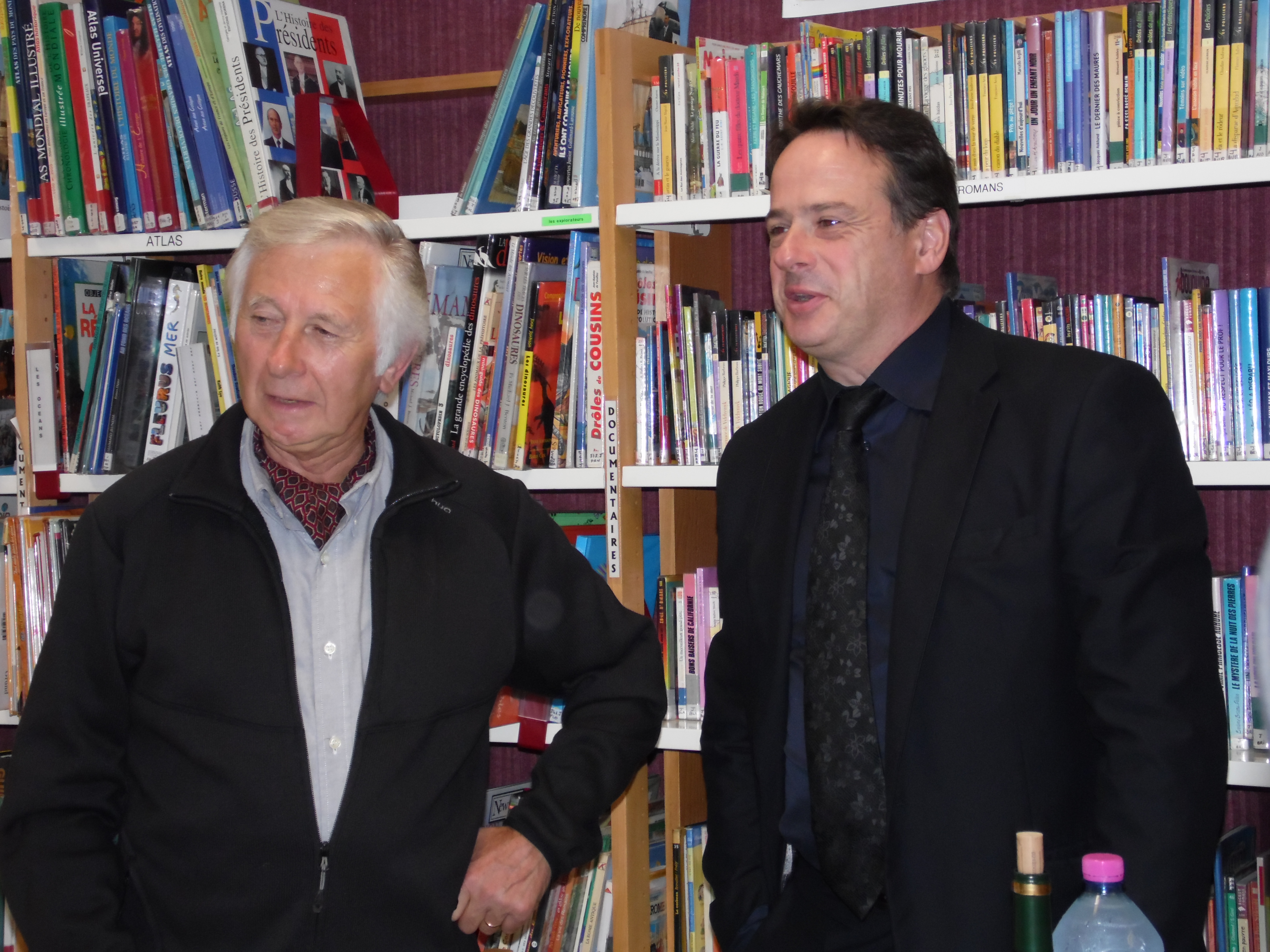 Paul Audibert expose à la bibliothèque