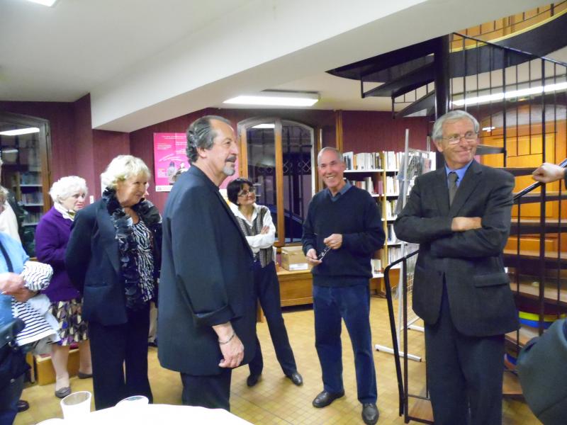 Paul Audibert expose à la bibliothèque
