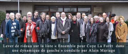 Alain Mariage dévoile les 27 noms de sa liste pour les élections municipales