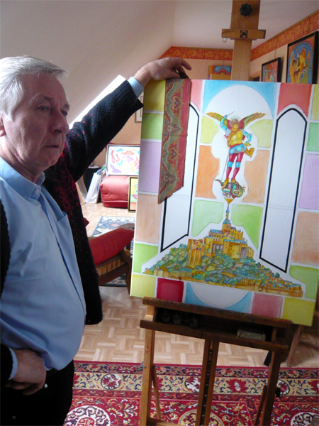 Jean-Marie Delzenne dans son atelier