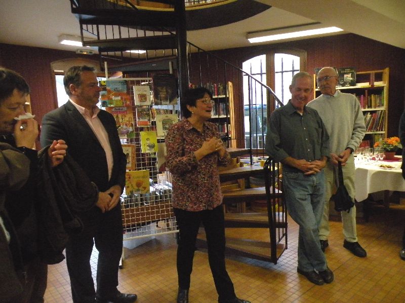 Paul Audibert expose à la bibliothèque